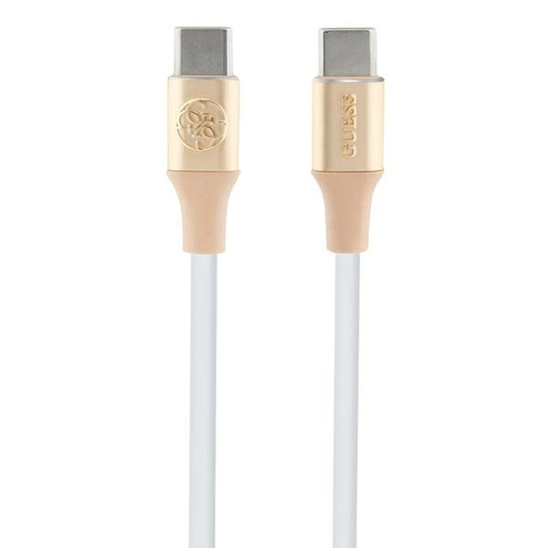 Guess Įspaustas logotipas USB-C / USB-C laidas 1,5 m greitas įkrovimas – auksinis