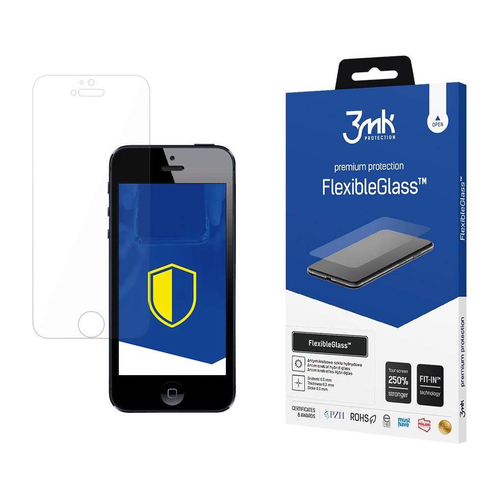 3mk FlexibleGlass™ hibridinis stiklas iPhone SE