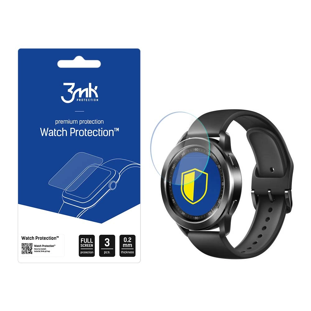 3mk Watch Protection™ hibridinis stiklas FlexibleGlass Lite Xiaomi Watch S3 laikrodžiui