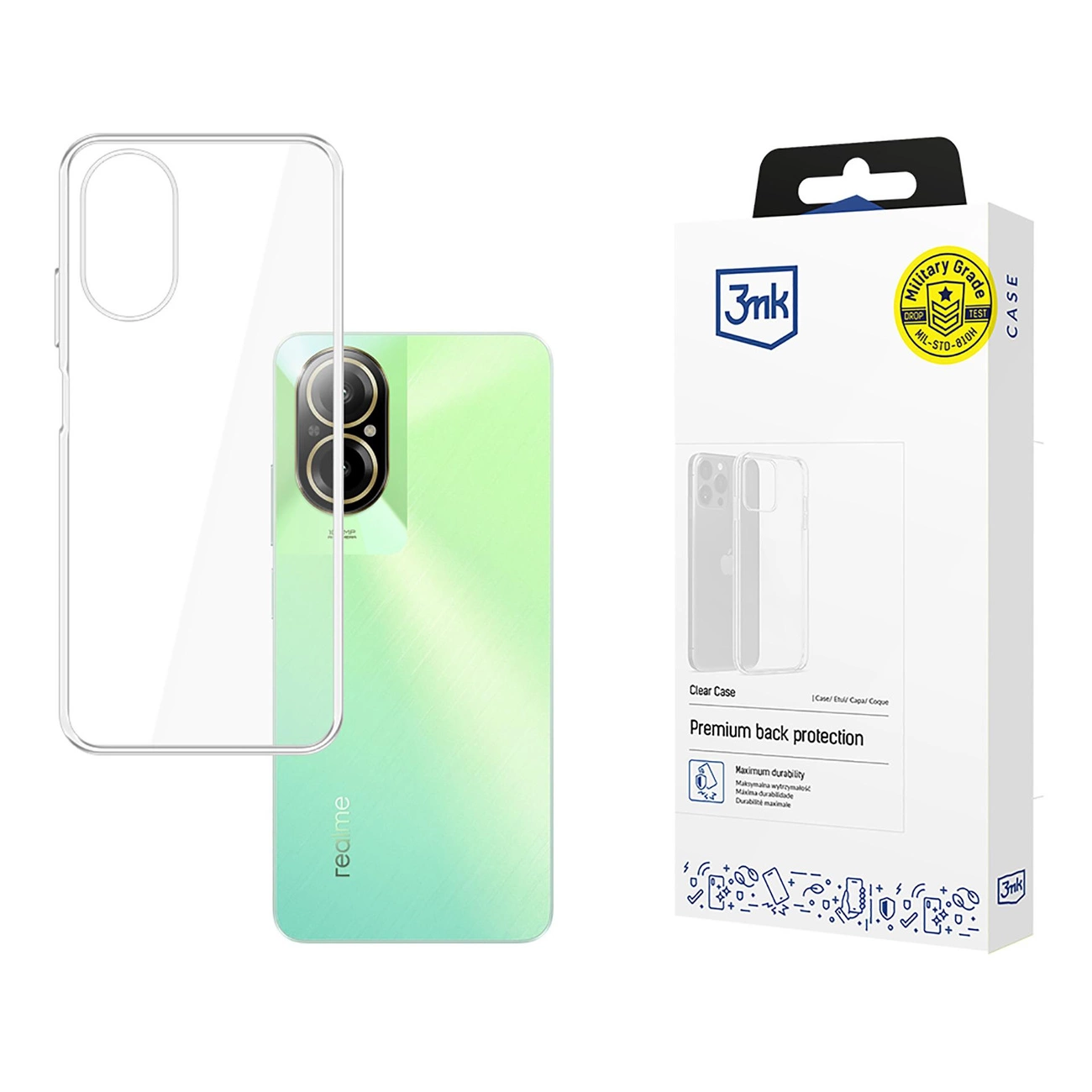 3mk Clear dėklas Xiaomi Realme C67 - permatomas