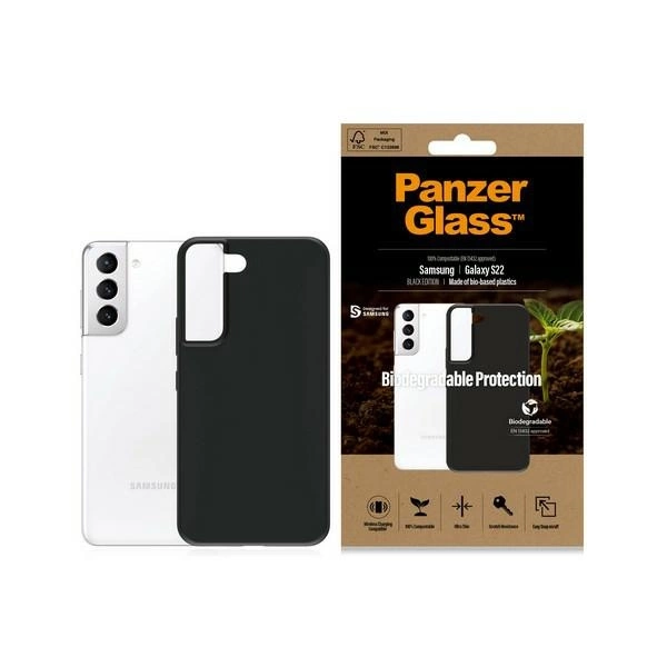 PanzerGlass Biodegradable dėklas Samsung Galaxy S22 – juodas