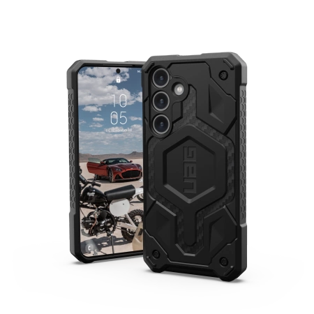 UAG Monarch Pro dėklas Samsung Galaxy S24 su magnetiniu moduliu - juodas carbon