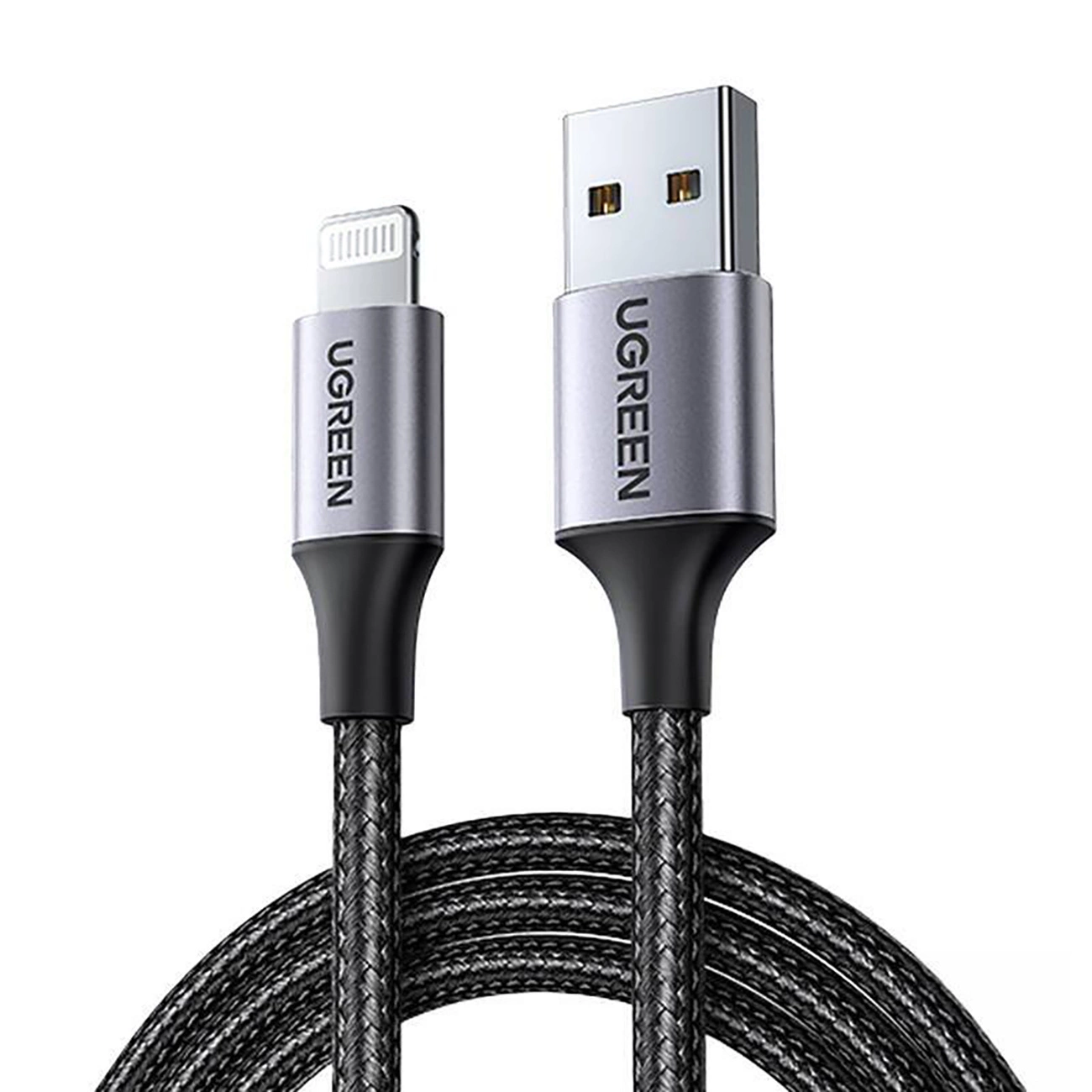 Ugreen US199 60157 USB-A / Lightning MFi laidas 1,5 m – juodas