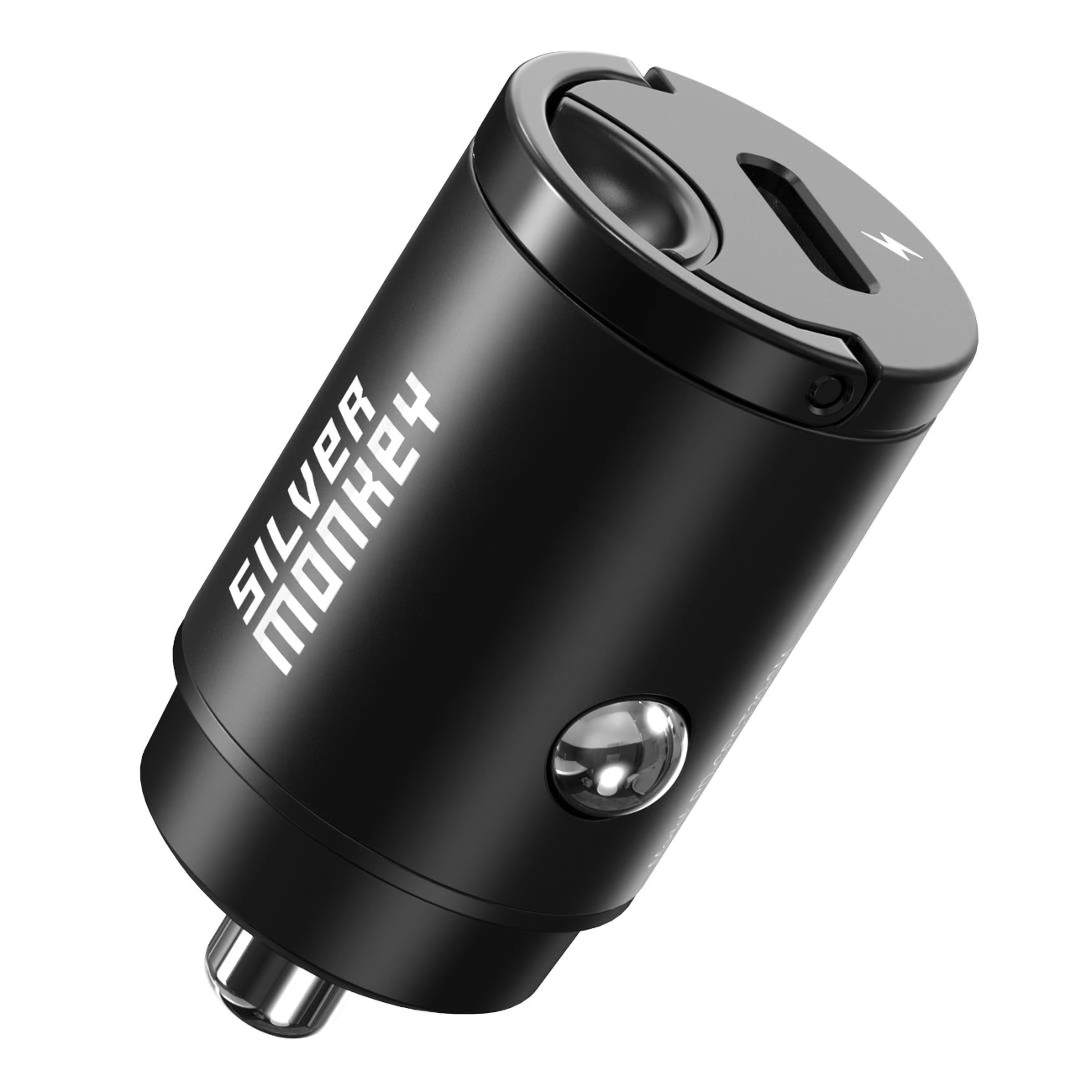 Silver Monkey PD-CPCT30-SM 30W 1x USB-C PD automobilinis įkroviklis - juodas