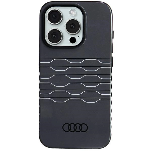 Audi IML MagSafe dėklas iPhone 15 Pro - juodas