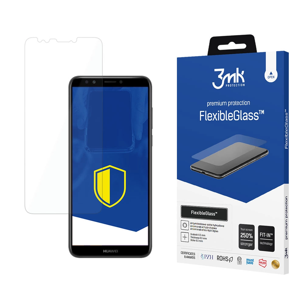 Hibridinis stiklas 3mk FlexibleGlass Huawei Y7 Prime 2018