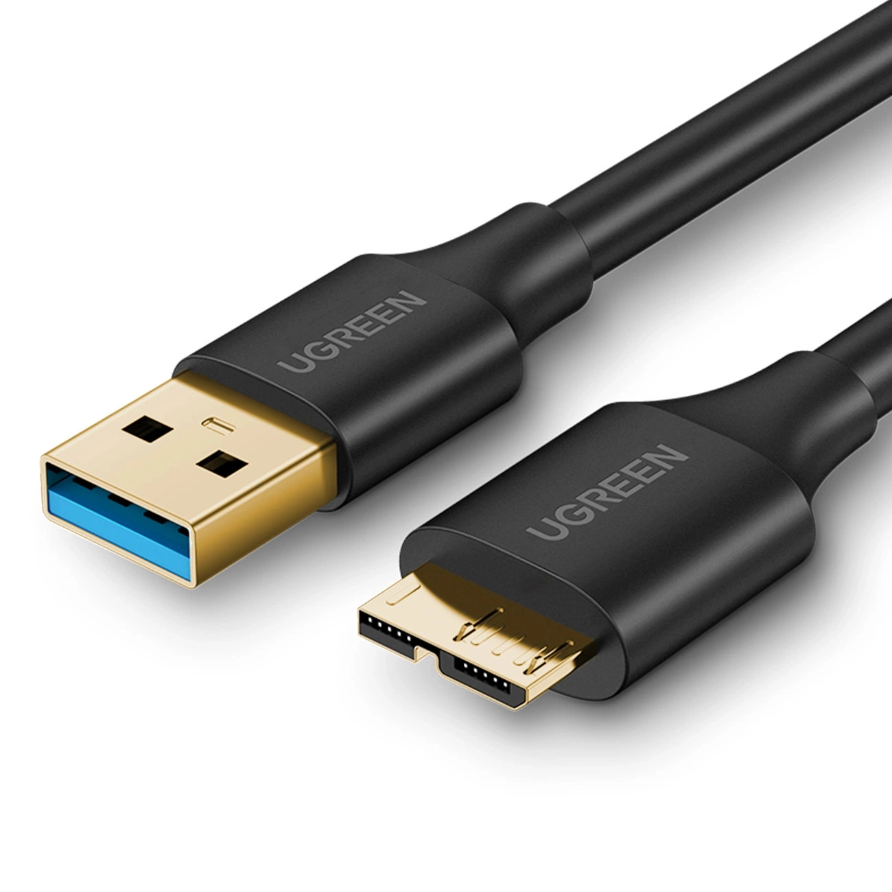 Ugreen US130 10840 USB-A 3.0 - micro USB-B kabelis 0,5m - juodas