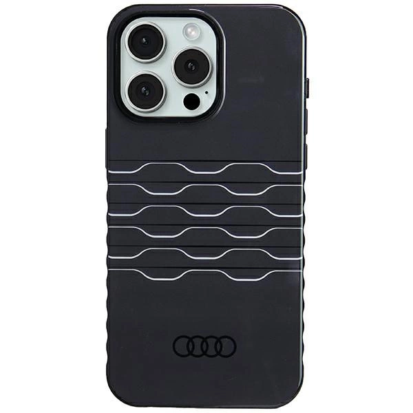 Audi IML MagSafe dėklas iPhone 15 Pro Max - juodas