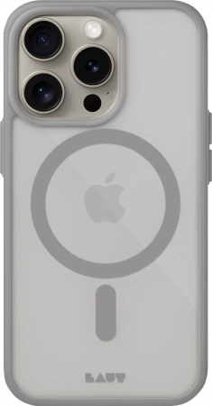 LAUT Huex Protect dėklas su MagSafe iPhone 15 Pro Max - pilkas