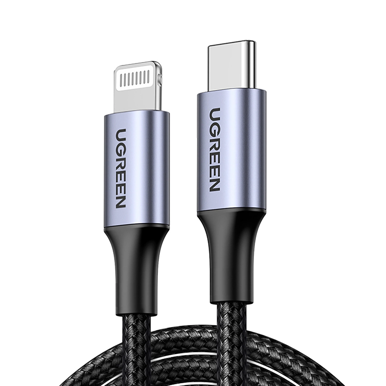 Ugreen US304 60760 Lightning - USB-C 2.0 MFi kabelis 1,5 m - pilkas