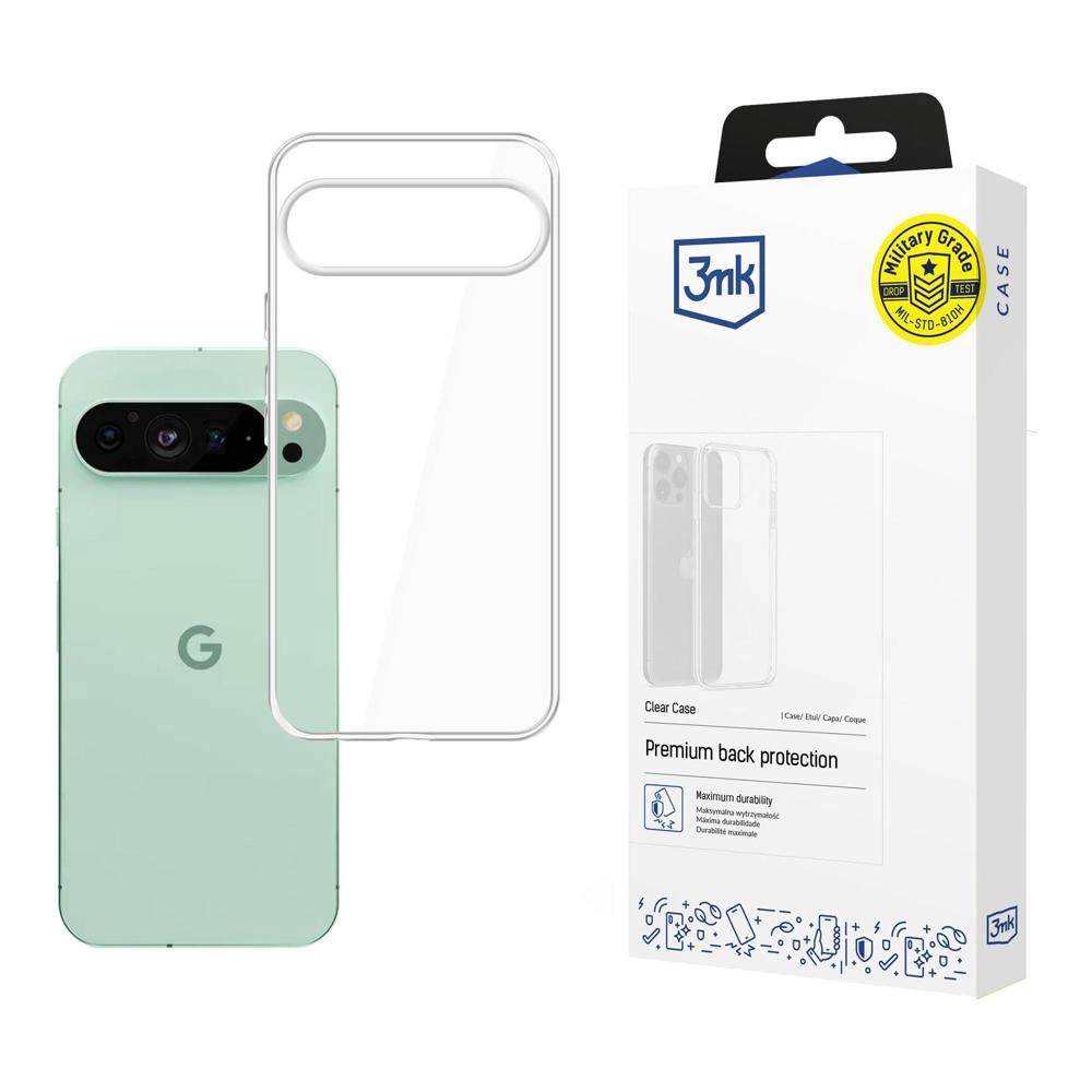 3mk Clear dėklas Google Pixel 9 - permatomas
