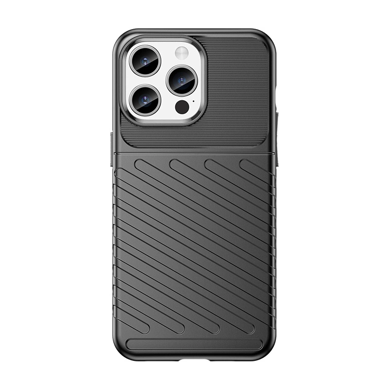 Armuotas iPhone 15 Pro Max Thunder dėklas – juodas