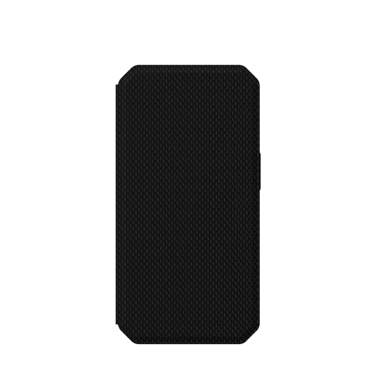 UAG Metropolis dėklas iPhone 14 Pro su atverčiamu dangteliu – juodas Kevlar