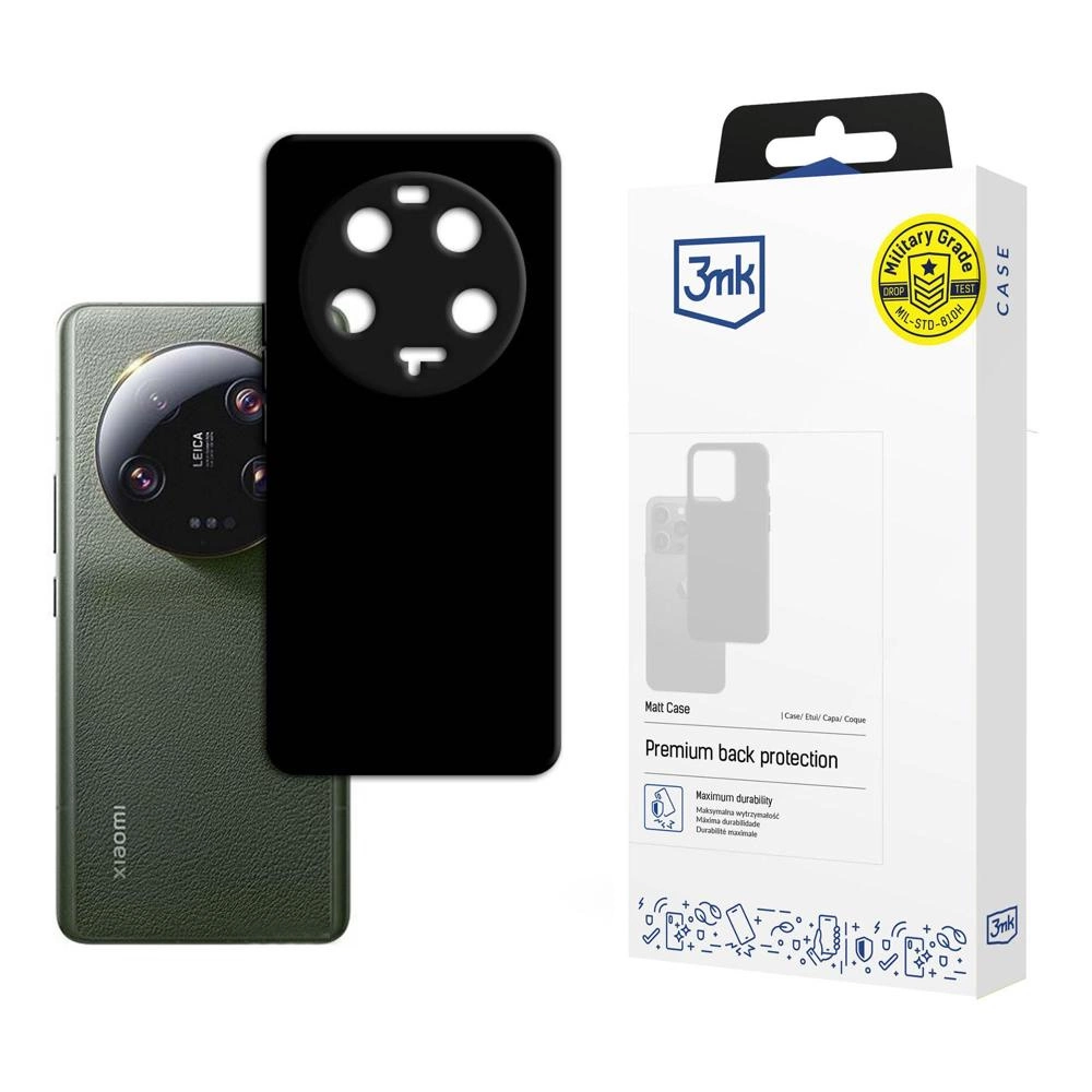 Xiaomi 13 Ultra 5G – 3mk Matt Case juodas