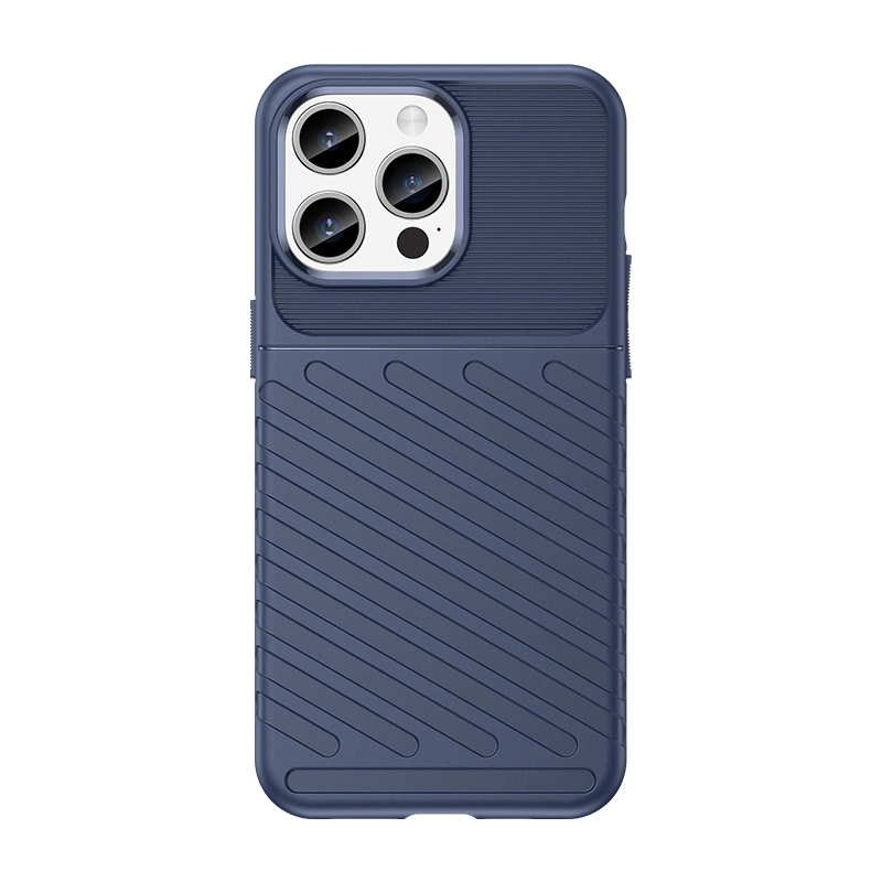 Armuotas iPhone 15 Pro Max Thunder dėklas – mėlynas
