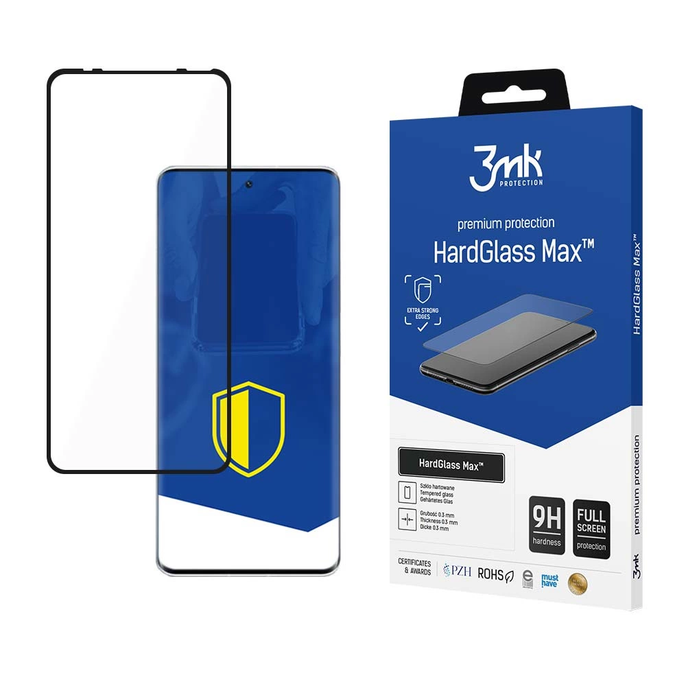 Grūdintas stiklas 3mk HardGlass Max™ Xiaomi 12 Lite
