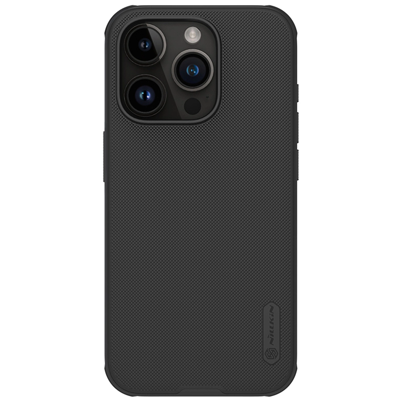 Nillkin Super Frosted Shield Pro sustiprintas dėklas iPhone 15 Pro – juodas