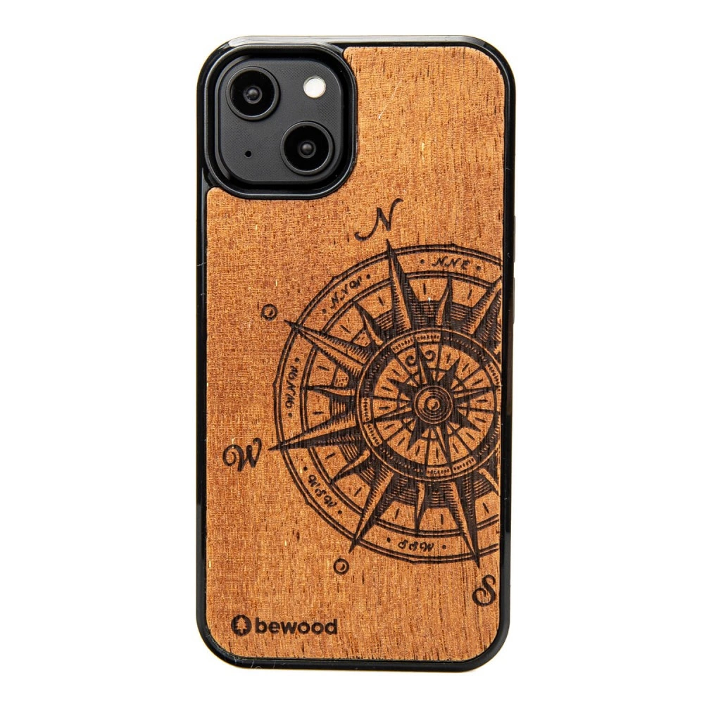 Medinis dėklas iPhone 14 Bewood Traveler Merbau
