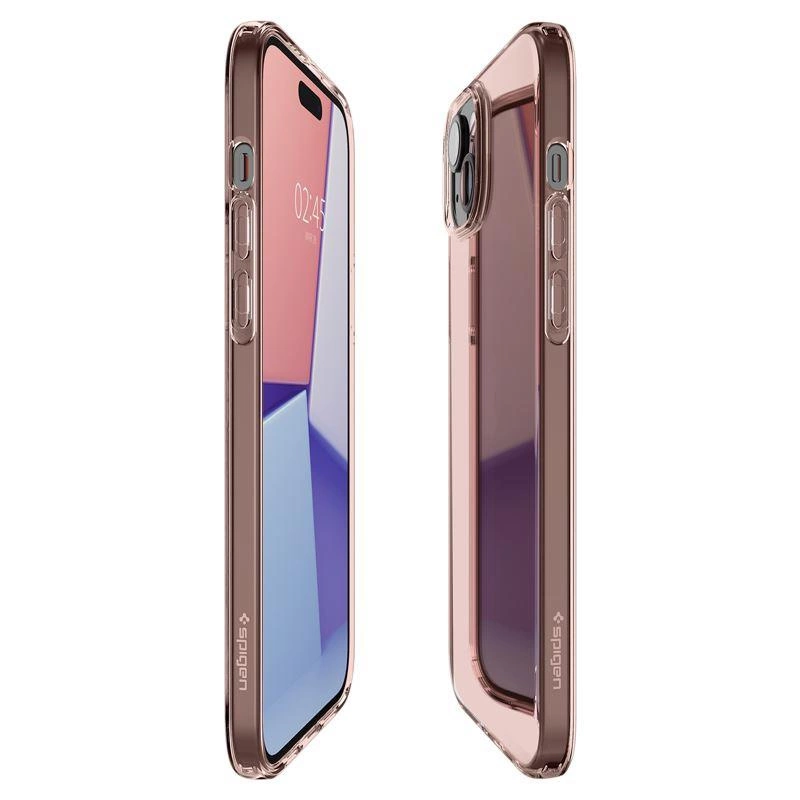 Spigen Crystal Flex iPhone 15 Plus dėklas – rožinis / skaidrus