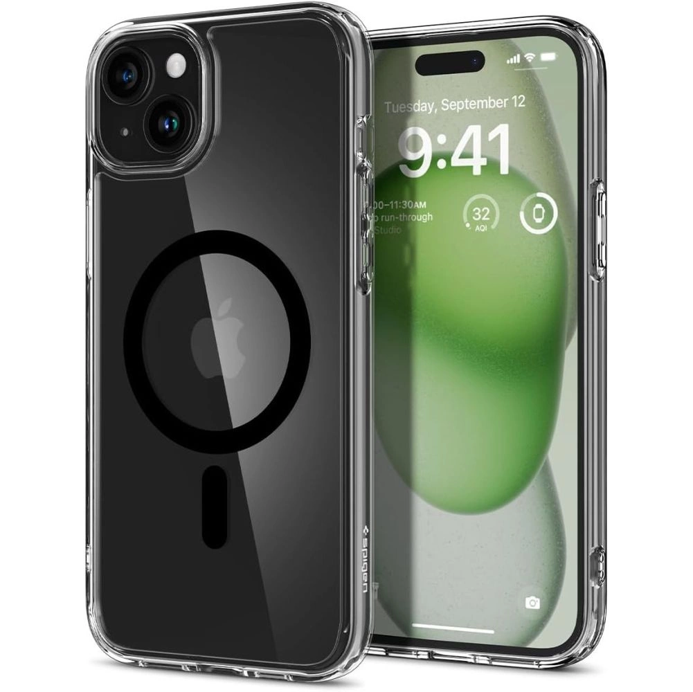 Spigen Ultra Hybrid Mag dėklas su MagSafe iPhone 15 Plus – juodas