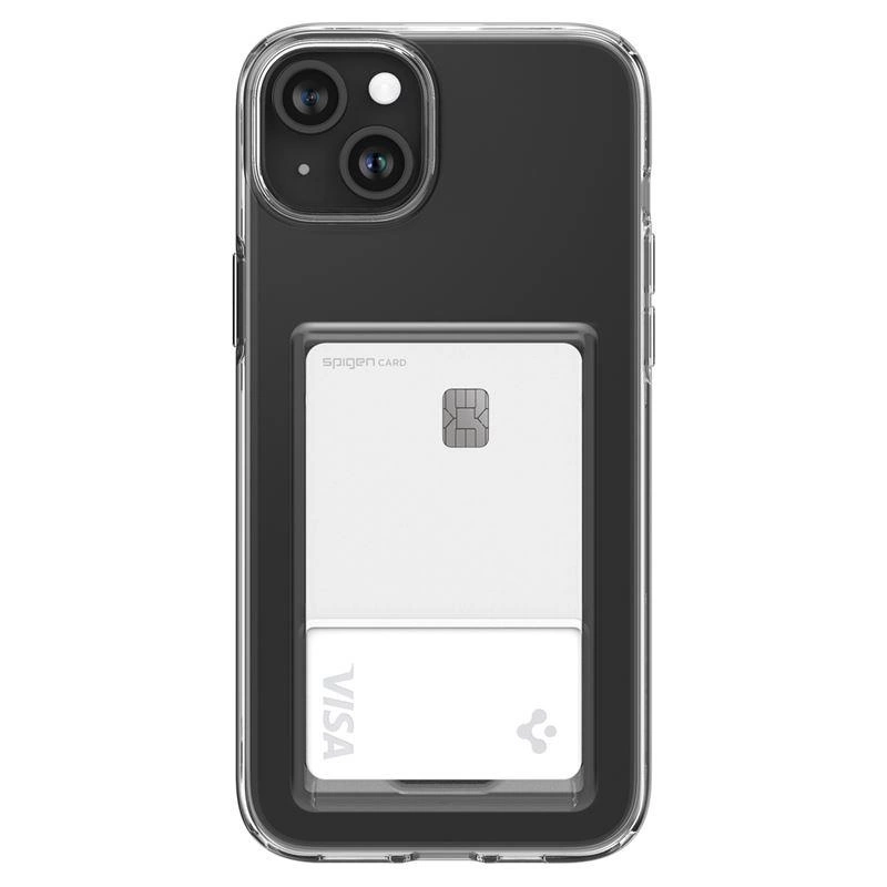 Spigen Crystal Slot dėklas iPhone 15 Plus – skaidrus