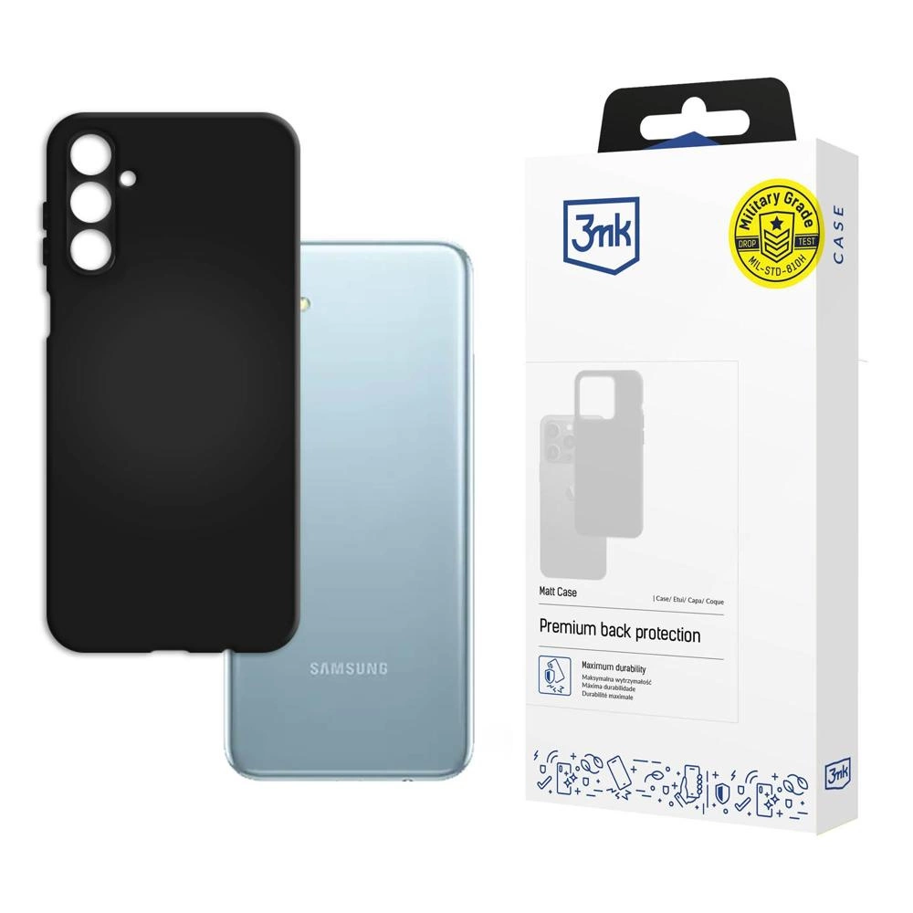 Samsung Galaxy M14 – 3mk Matt dėklas juodas