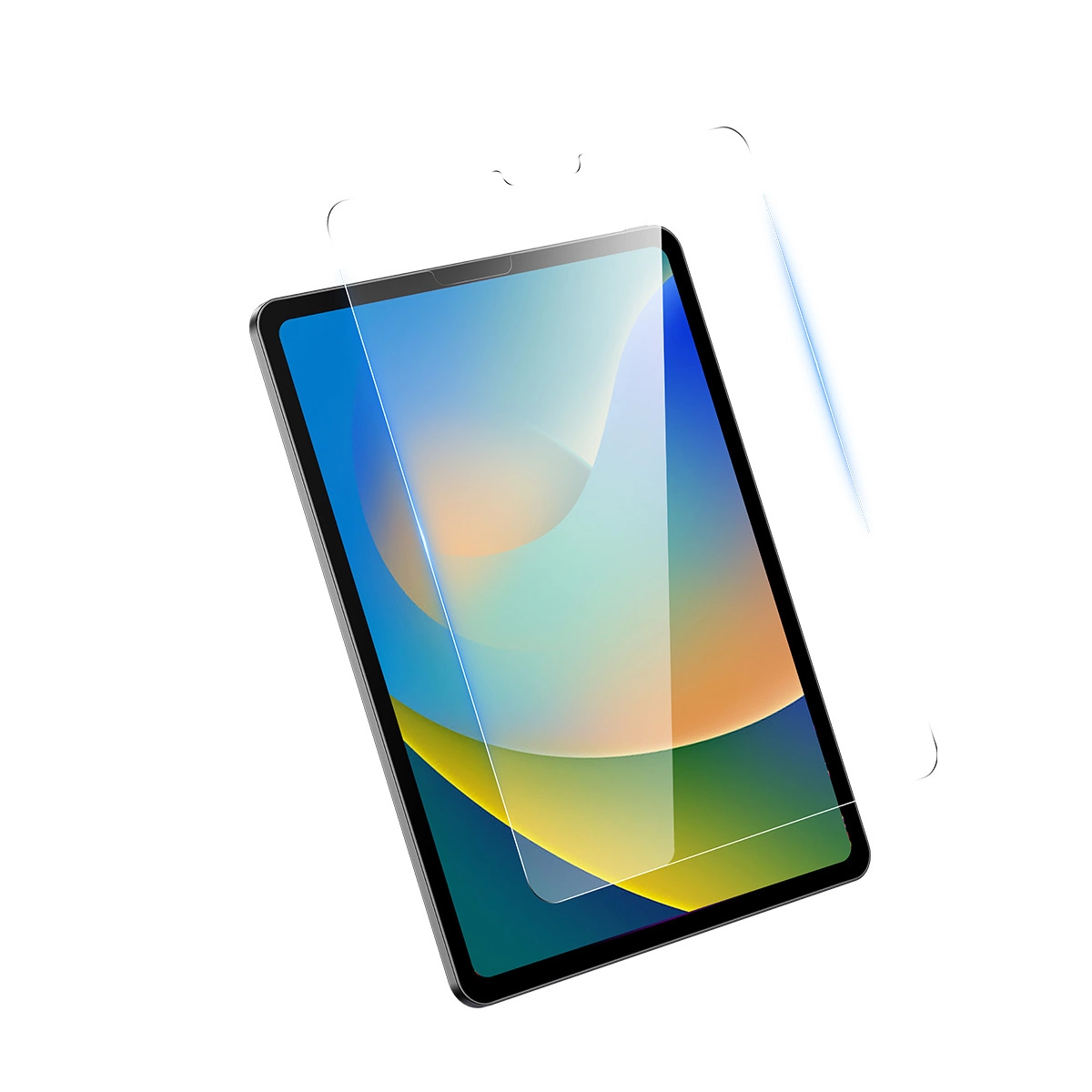 Baseus Crystal grūdintas stiklas iPad 10,2'' (2019/2020/2021) / iPad Air 3 10,5'' + montavimo komplektas – permatomas