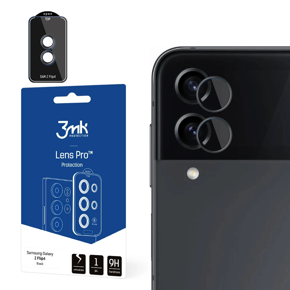 3mk Lens Protection Pro kamerų dangtelis Samsung Galaxy Z Flip 4 – juodas