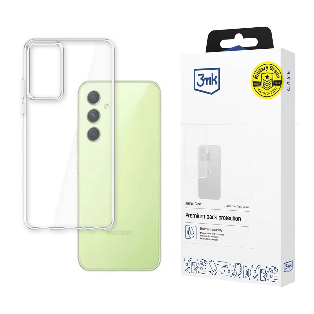 Dėklas Samsung Galaxy A34 5G iš 3mk Armor Case serijos – skaidrus