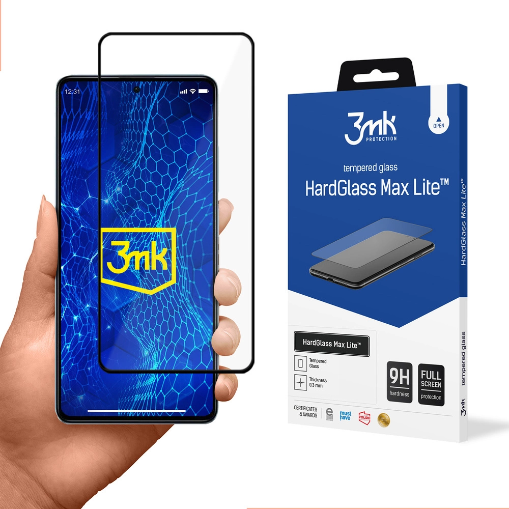 Apsauginis stiklas Xiaomi Redmi Note 12 Pro+ / Note 12 Pro 9H 3mk HardGlass Lite serija