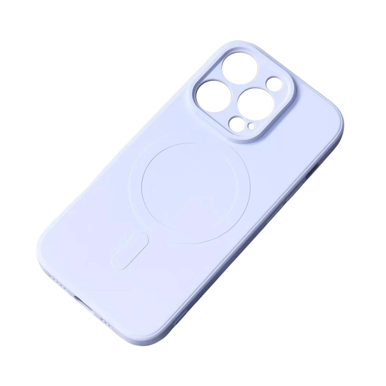 Silikoninis dėklas, suderinamas su MagSafe iPhone 15 Pro Max – mėlynas