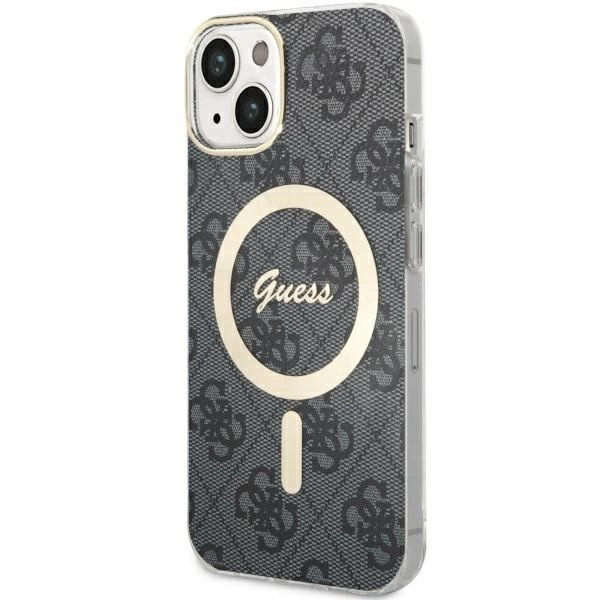 Guess 4G MagSafe dėklas iPhone 14 – juodas