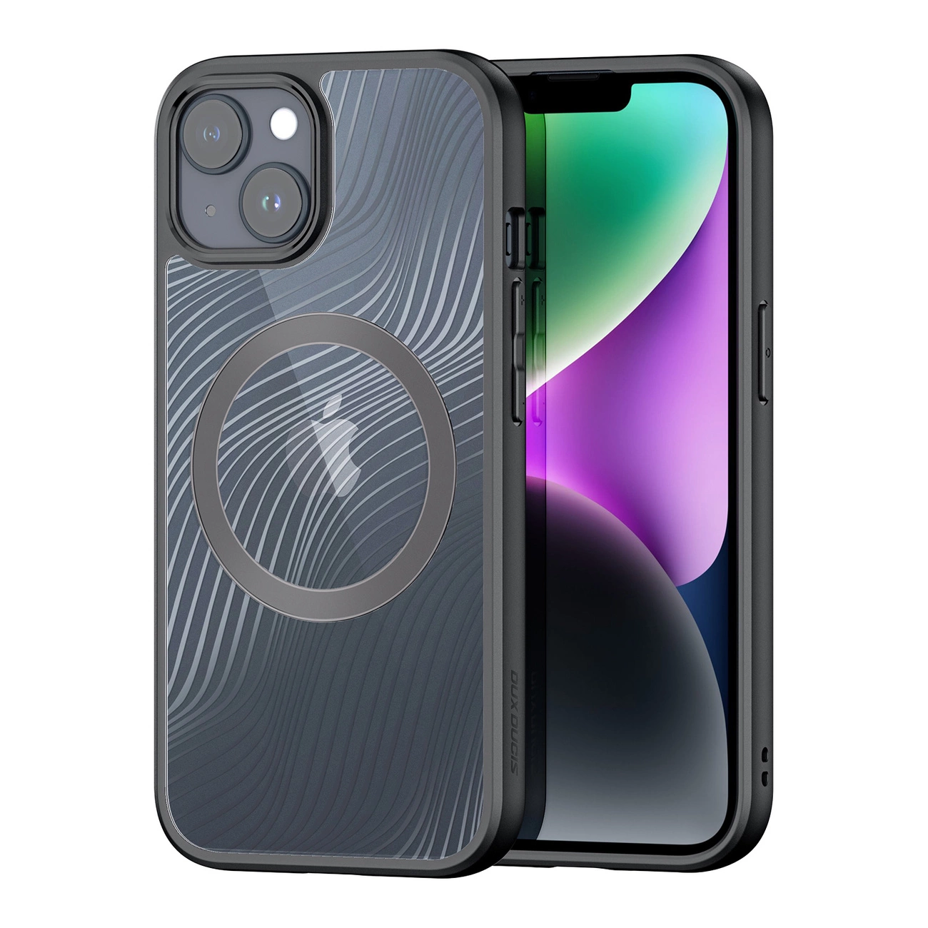 Armuotas dėklas iPhone 15 Plus su MagSafe Dux Ducis Aimo Mag – juodas