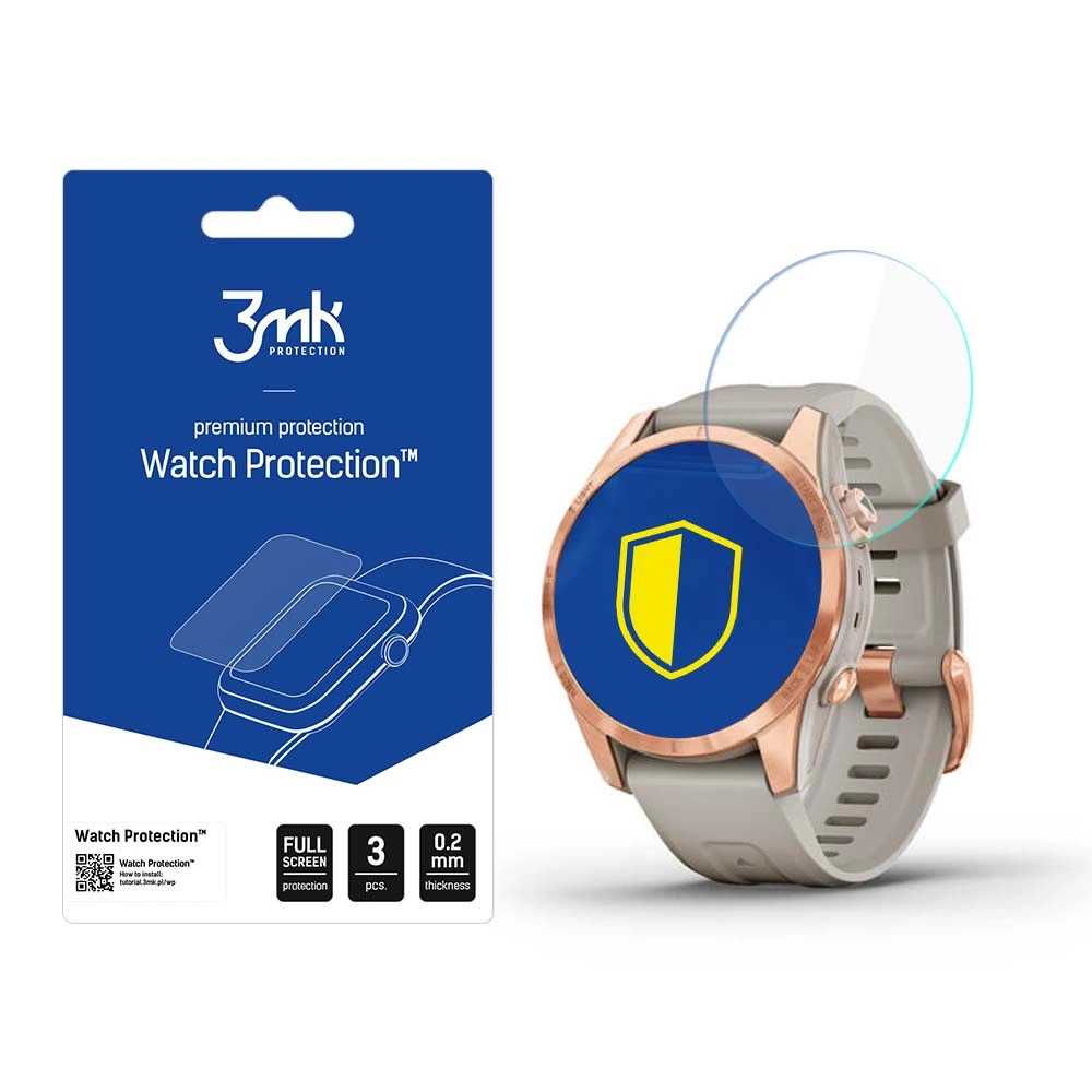 Garmin Fenix 7S Pro Solar – 3mk Watch Protection™ FlexibleGlass Lite