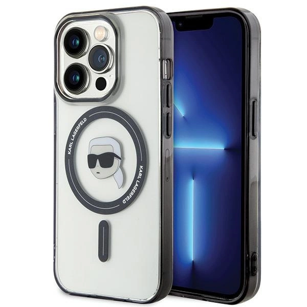 Karl Lagerfeld KLHMP15LHKHNOTK dėklas iPhone 15 Pro – permatomas