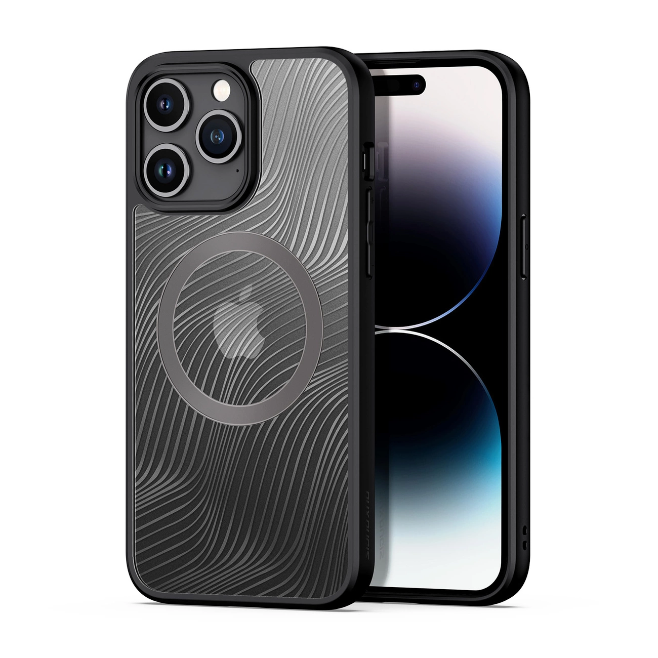 Armuotas dėklas iPhone 15 Pro Max su MagSafe Dux Ducis Aimo Mag – juodas
