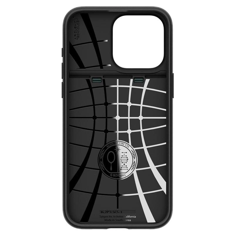 Spigen Slim Armor CS iPhone 15 Pro dėklas – tamsiai žalias