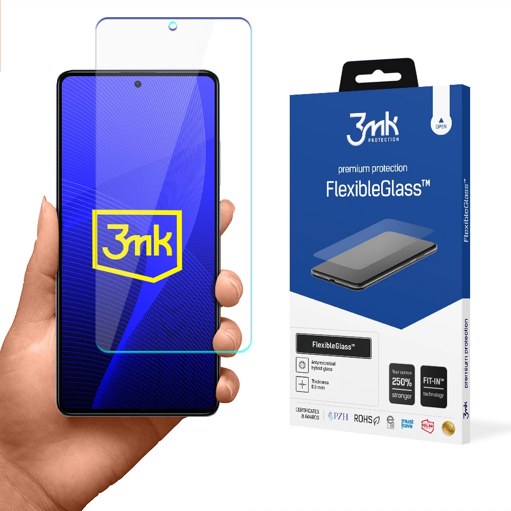 Apsauginis stiklas Xiaomi Redmi Note 12 – Hybrid Flexi 7H series 3mk FlexibleGlass