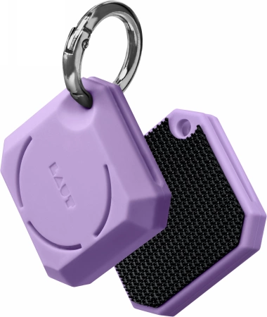 LAUT Huex Gems – apsauginis dėklas AirTag – violetinis