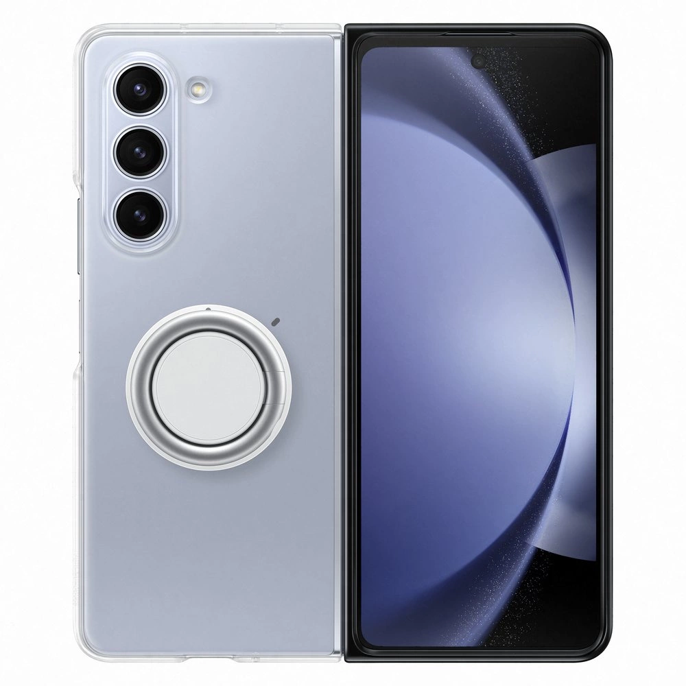 Silikoninis gadget dėklas Samsung Galaxy Z Fold 5 – permatomas