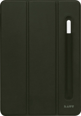LAUT Huex Folio – apsauginis dėklas su Apple Pencil laikikliu iPad 10.9" 10G – kariniai žalios spalvos