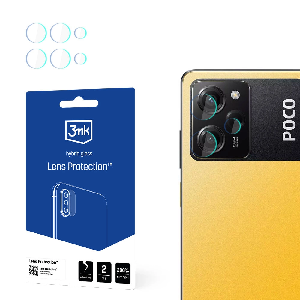 3mk Lens Protection™ hibridinis kamerų stiklas Poco X5 Pro 5G