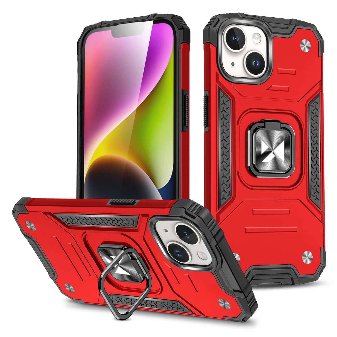 Wozinsky Ring Armor iPhone 15 Plus – raudonas