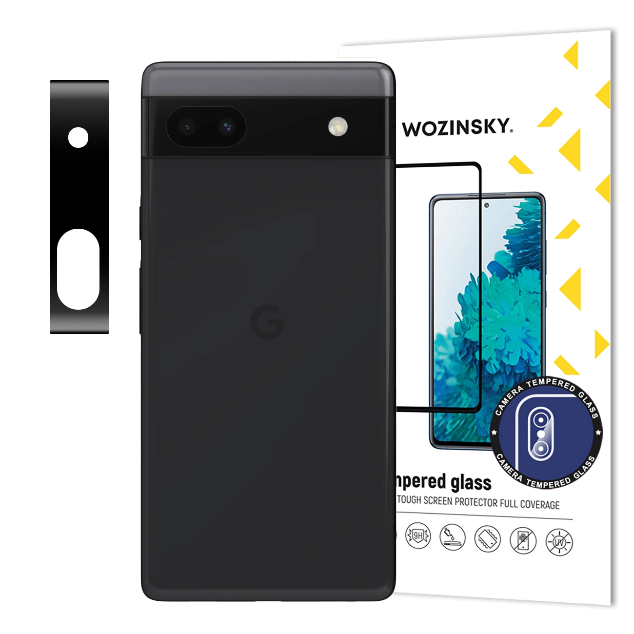 Wozinsky Full Camera Glass apsauginis stiklas Google Pixel 6a kamerai 9H