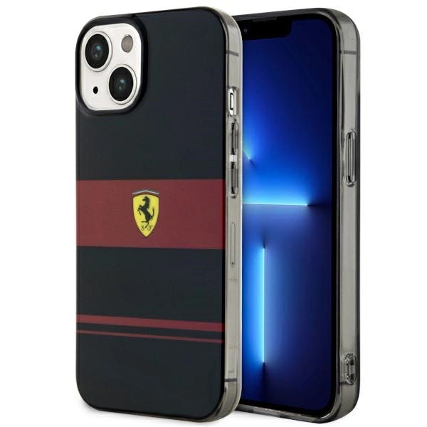 Ferrari FEHMP14SUCOK iPhone 14 6,1" – juodas/juodas kietas dėklas IMD Combi MagSafe