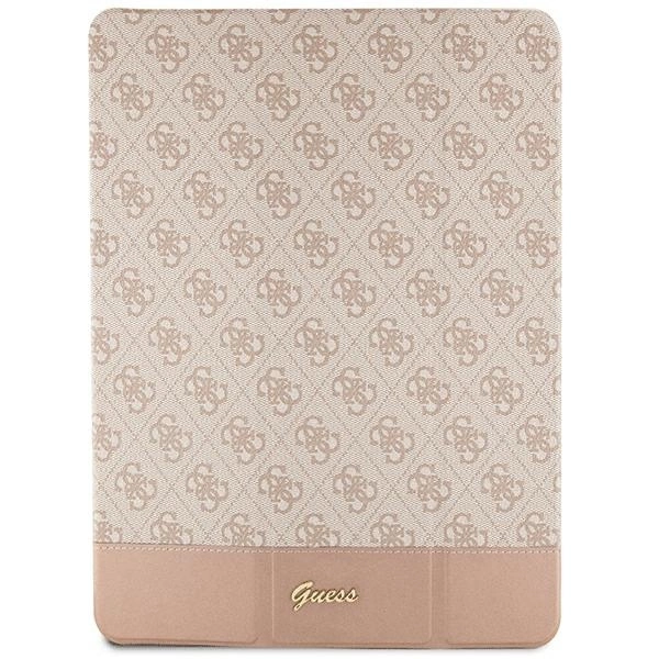 Guess 4G Stripe Allover dėklas iPad Pro 12,9" – rožinis