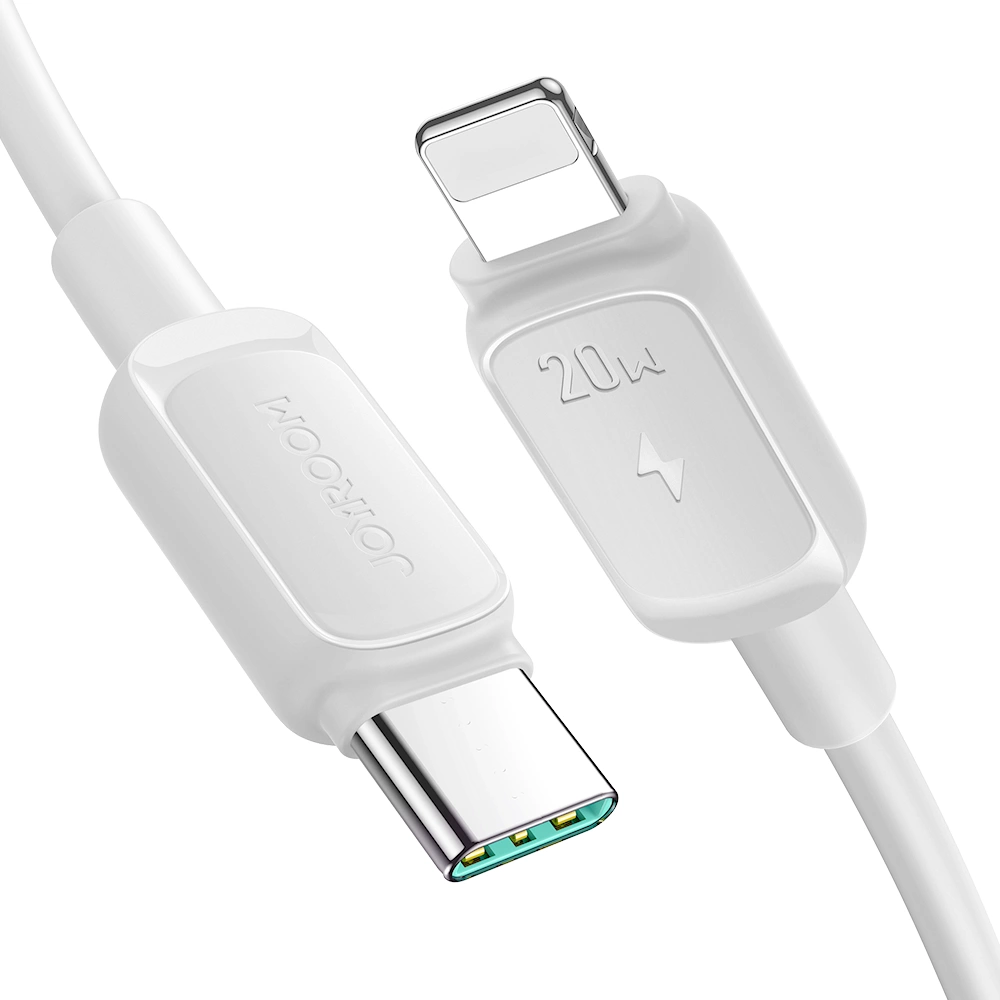 Joyroom Multi-Color serija A14 USB-C / Lightning 20W kabelis 1,2 m – baltas