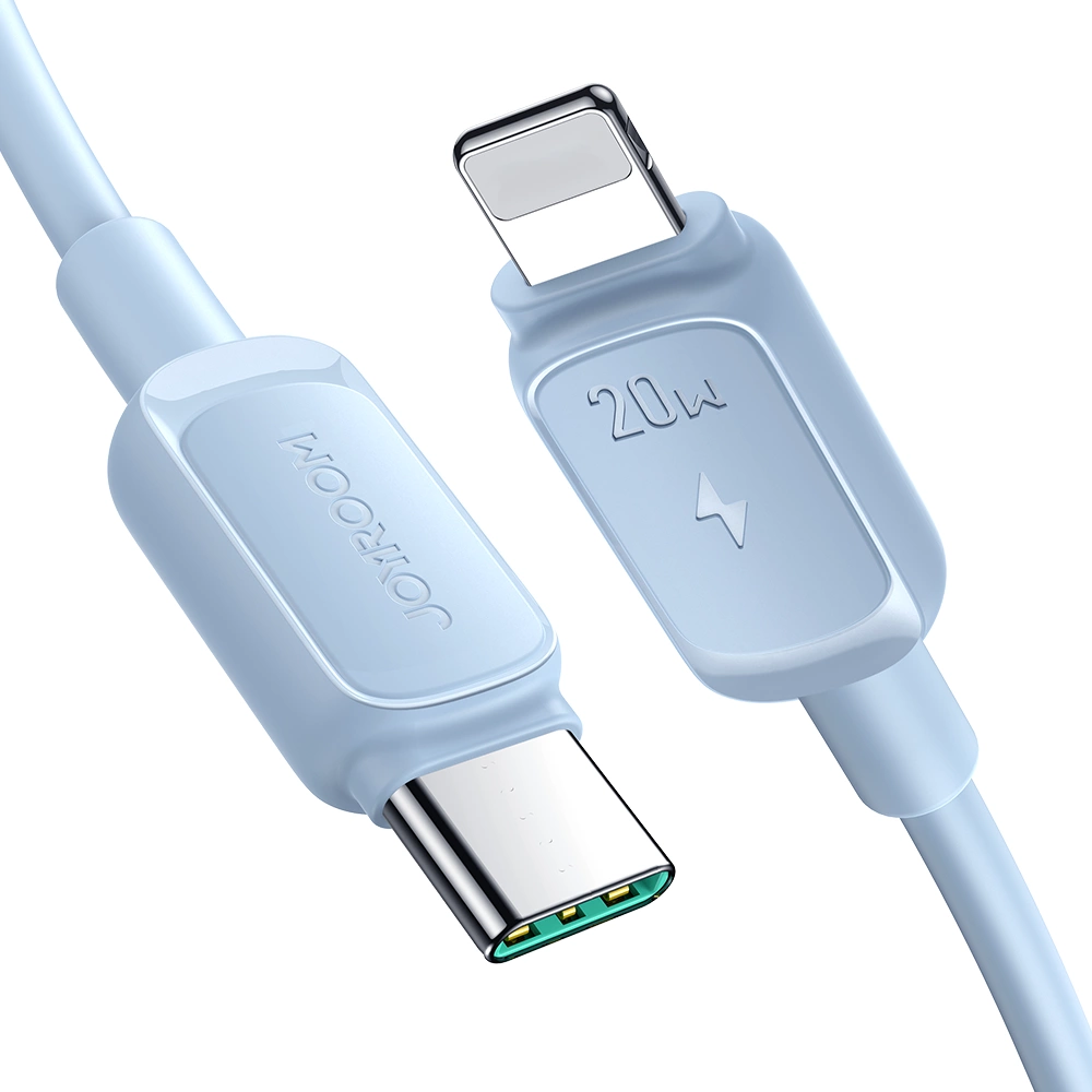 Joyroom Multi-Color serija A14 USB-C / Lightning 20W kabelis 1,2 m – mėlynas