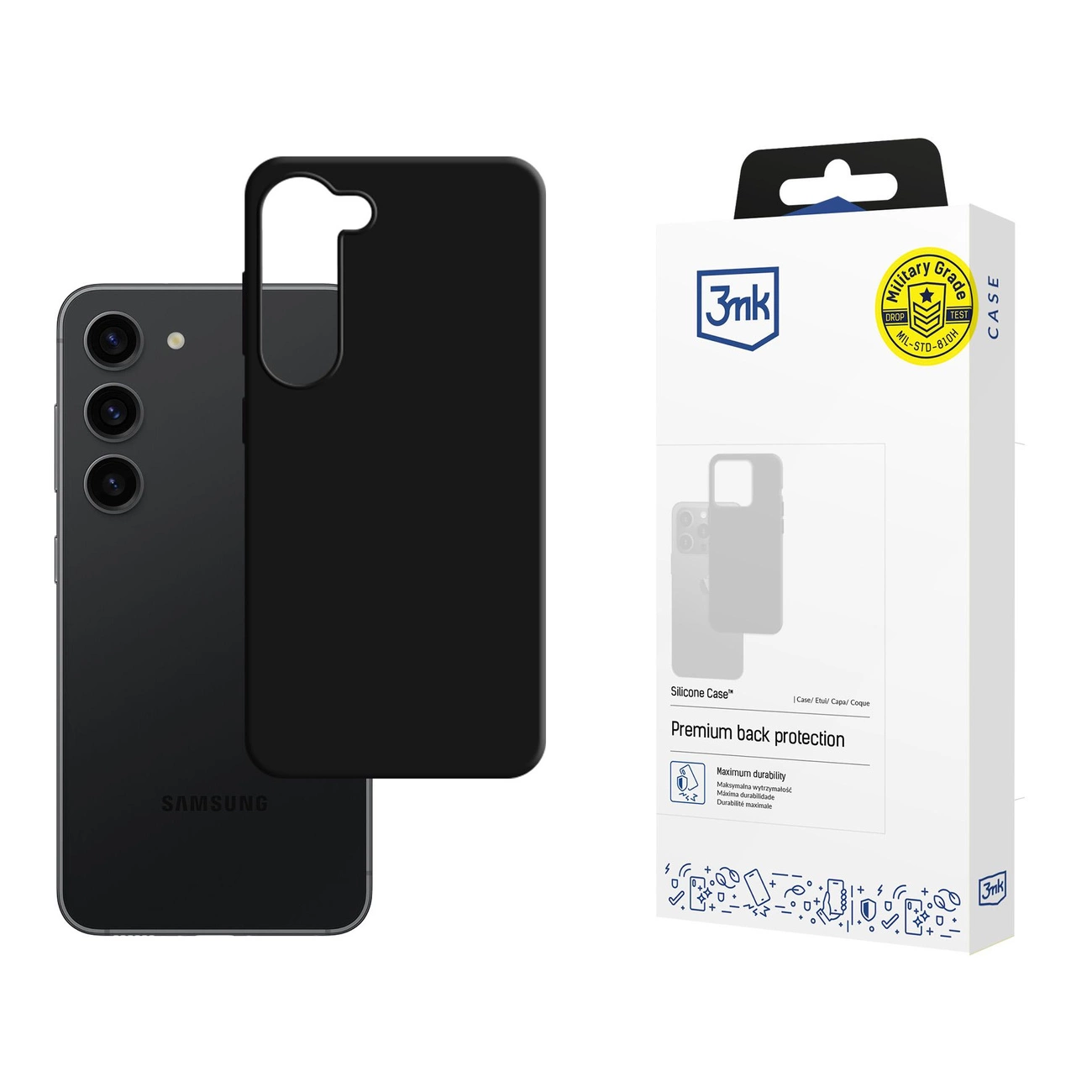 Samsung Galaxy S23 5G – 3mk Silicone dėklas