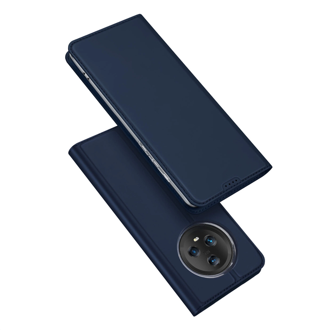 Dux Ducis Skin Pro dėklas Honor Magic5 – flip cover su kortelių kišenėmis, mėlynas